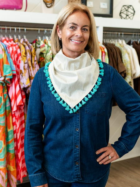 Plain Jane Scarf Light Tan by Stella Bella