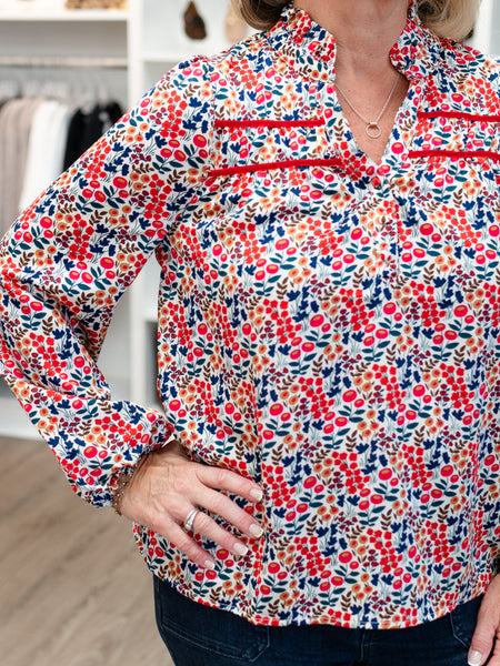 Gianna Top Orchard Path by Mary Square