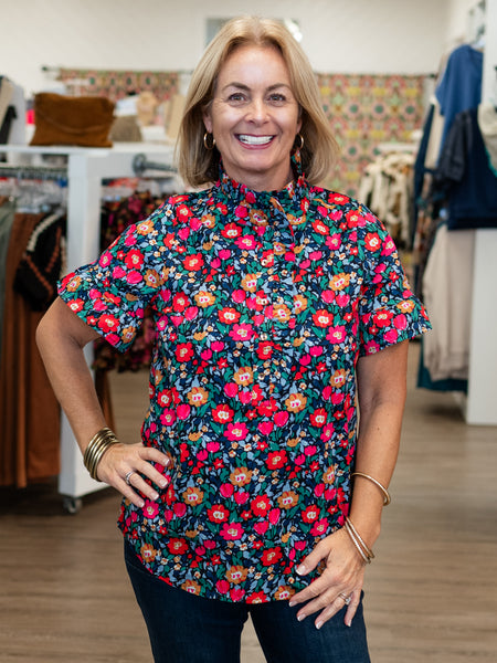 Kate Top Painted Tapestry by Mary Square