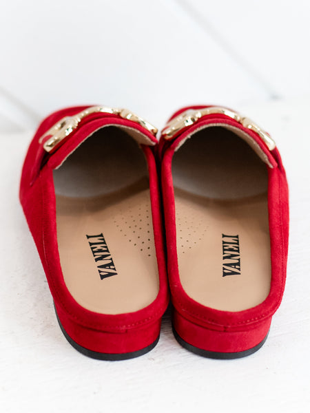 Shaine Red Suede by Vaneli