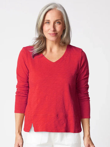 Side Slit Top Ruby by Habitat