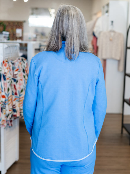 Reversible Zip-Front Knit Jacket by Multiples