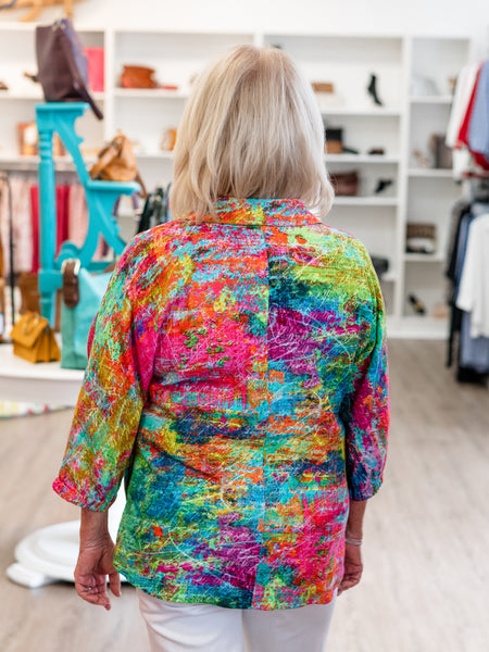 Abstract Full Button Tunic by Ali Miles