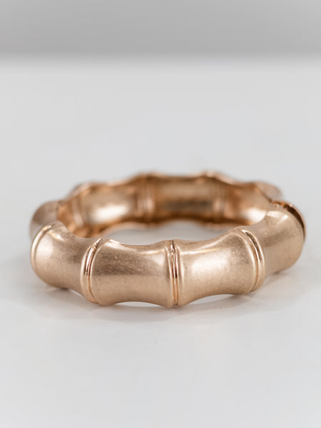 Gold Bamboo Stretch Bracelet by Two Forty Two