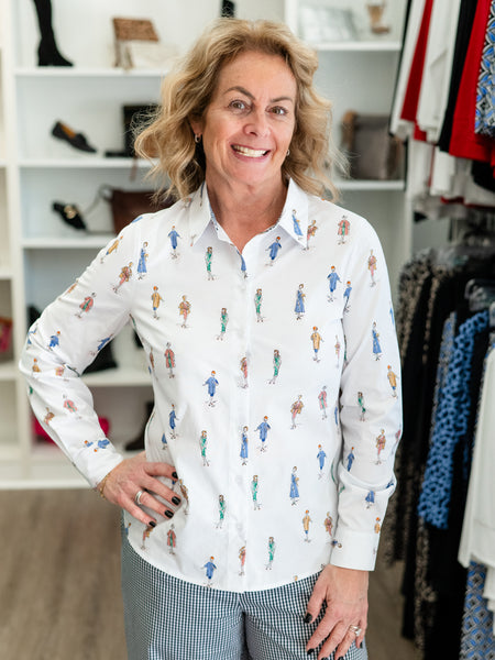 Little Lady Button-Down Blouse by Renuar
