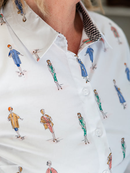 Little Lady Button-Down Blouse by Renuar