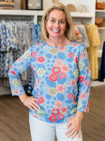 Reversible Print Top by Trisha Tyler