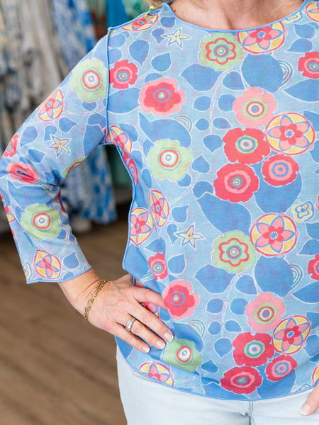 Reversible Print Top by Trisha Tyler