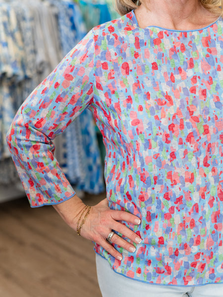 Reversible Print Top by Trisha Tyler