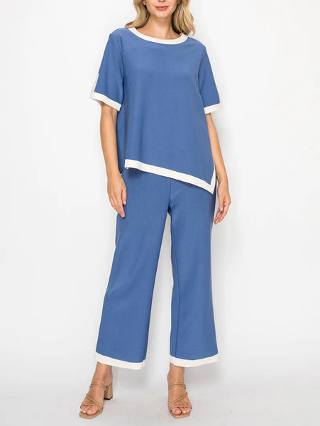 Kaya Colorblock Top Blue by Joh