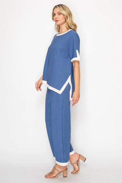 Kaya Colorblock Top Blue by Joh