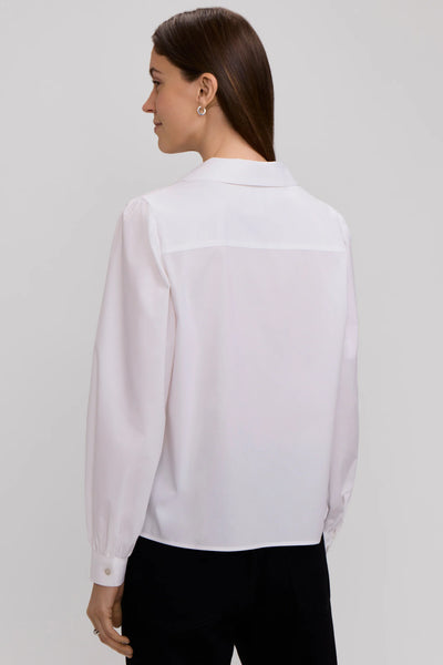 Alix L/S Puff White by Foxcroft