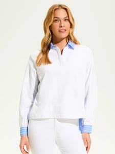 Mix Media Sweatshirt White by FDJ