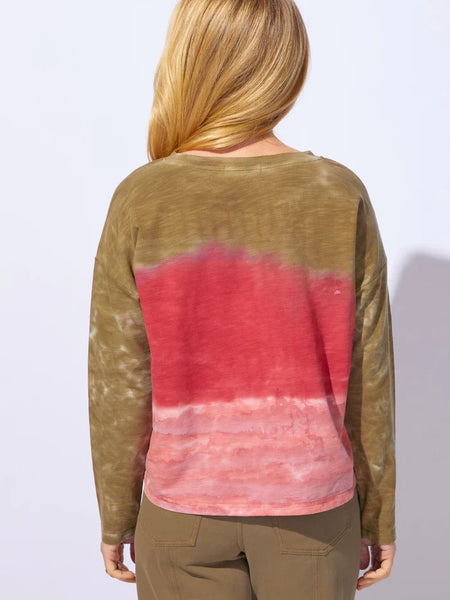 River Dyed Modal Sunset Pullover by Escape