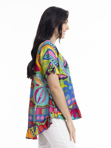 San Miguel Frill Top by Orientique