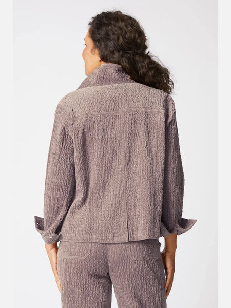 Rustic Stretch Cord Boyfriend Jacket Truffle by Habitat