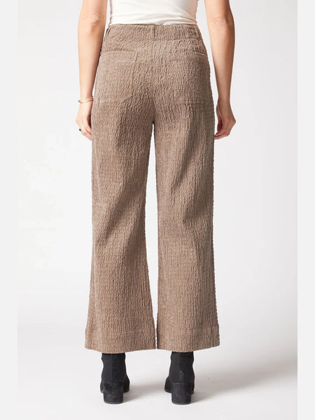 Rustic Stretch Cord Patch Pocket Ankle Pant Truffle by Habitat