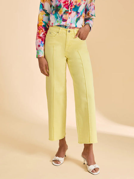 Olivia Wide Ankle Jean Pineapple by FDJ