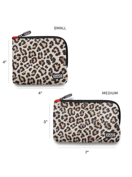 On-the-Go Pouch Set Leopard by Kusshi