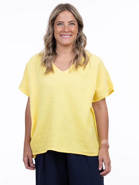Connie Top Canary Yellow by Shannon Passero