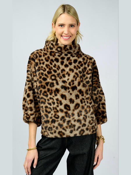 Leopard Fur Popover by Ivy Jane