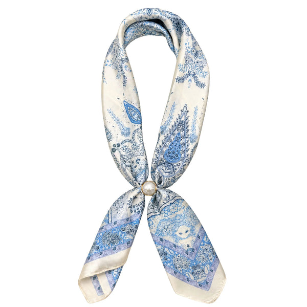 Magnetic Pearl Scarf Necklace by Coastal Couture