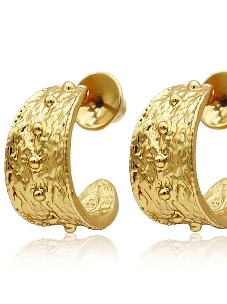 Mini Dots Hoop Earrings by Karine Sultan