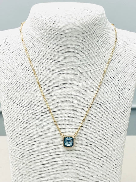 Simple Elegance Necklace Blue by Two Forty Two