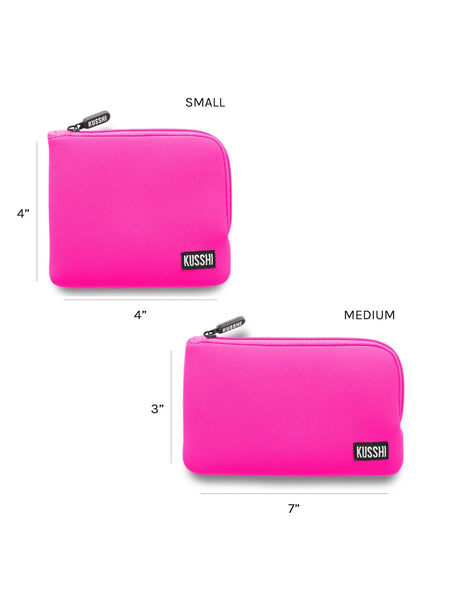 On-the-Go Pouch Set Pink by Kusshi