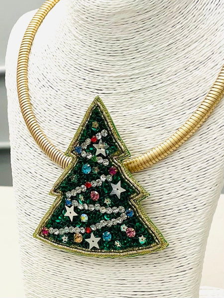 Christmas Tree Pendant Necklace by Two Forty Two