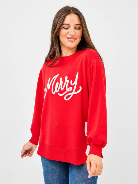Lakelynn Merry Bow Sweatshirt by Mary Square