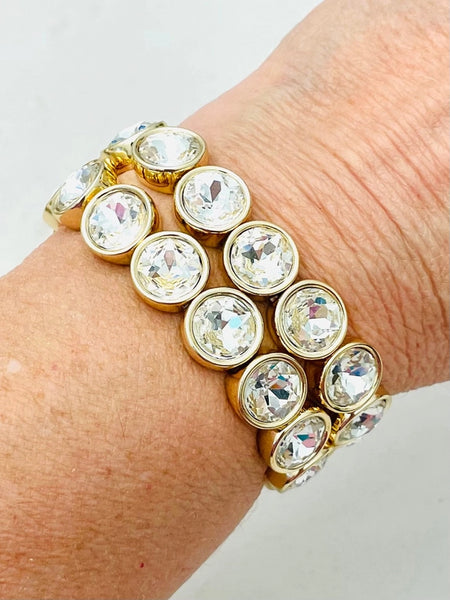 Rhinestone Stretch Bracelet by Two Forty Two