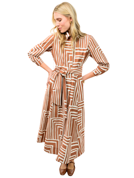 Graphic Midi Shirt Dress by Ivy Jane