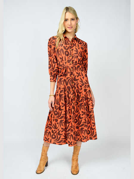 Native Print Shirt Dress by Ivy Jane