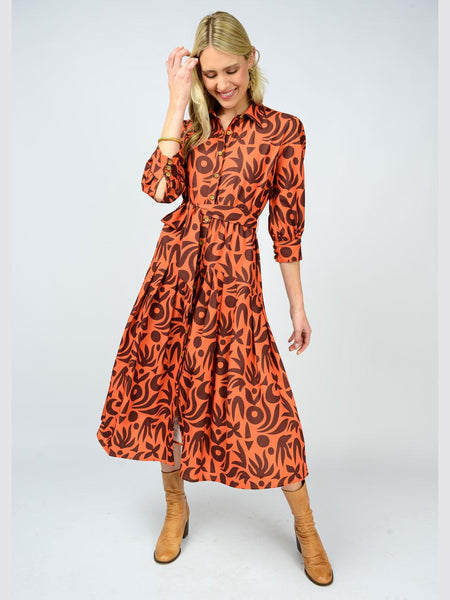 Native Print Shirt Dress by Ivy Jane