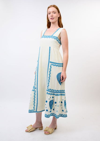 Gauze Embroidered Sundress by Ivy Jane