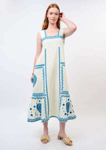 Gauze Embroidered Sundress by Ivy Jane
