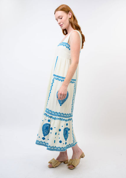 Gauze Embroidered Sundress by Ivy Jane