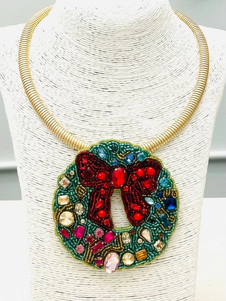 Wreath Pendant Necklace by Two Forty Two