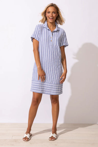 Seaport Stripe Shirt Dress by Escape
