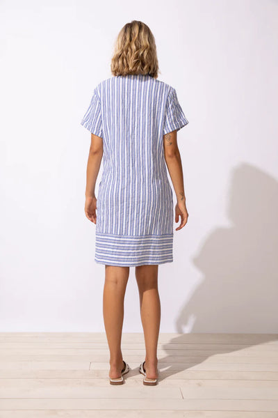 Seaport Stripe Shirt Dress by Escape