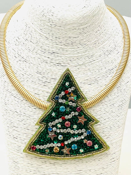 Christmas Tree Pendant Necklace by Two Forty Two