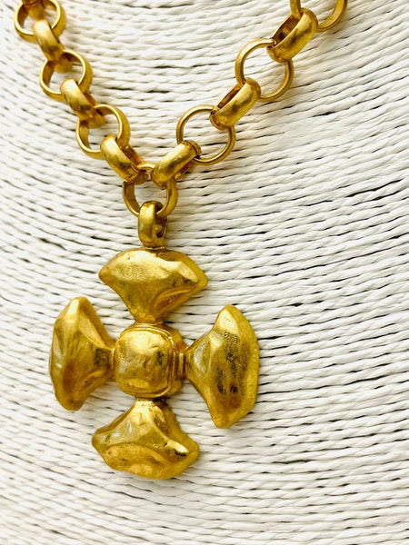 Simple Medallion Necklace by Two Forty Two South