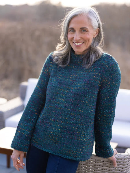 Confetti Funnel Neck Pullover Juniper by Habitat