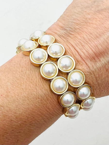 Pearl Stretch Bracelet by Two Forty Two
