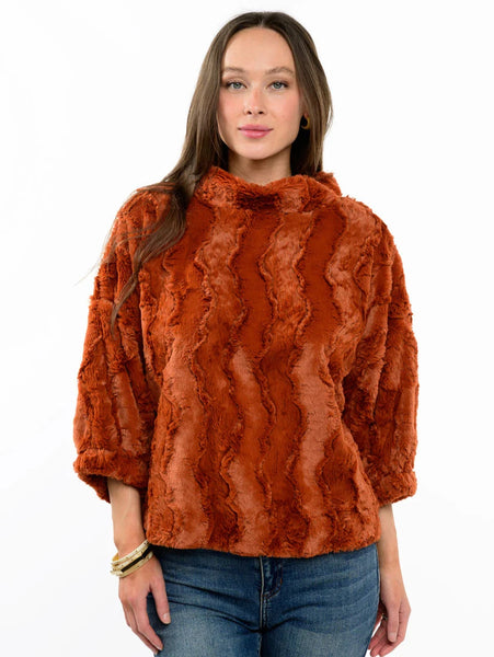 Faux Fur Popover Ginger by Ivy Jane