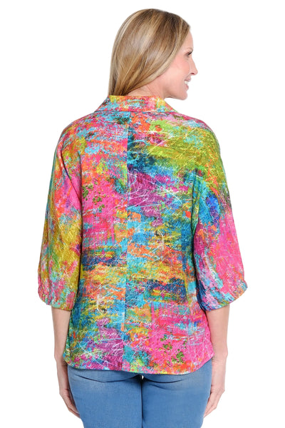 Abstract Full Button Tunic by Ali Miles