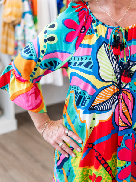 San Miguel Tassel Dress by Orientique