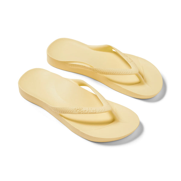 Arch Support Flip Flop Lemon by Archies