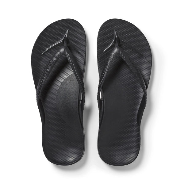 Arch Support Flip Flop Black by Archies